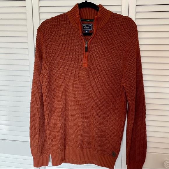 Bass Men’s 1/4 Zip Sweater - Picture 1 of 4